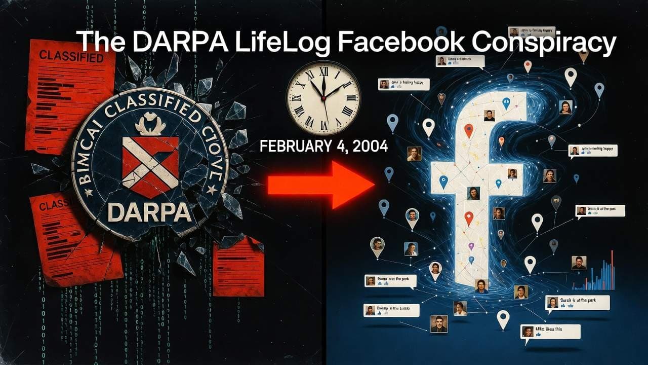 The DARPA LifeLog Facebook Conspiracy: The Eerie 2004 Timing That Still Haunts the Internet