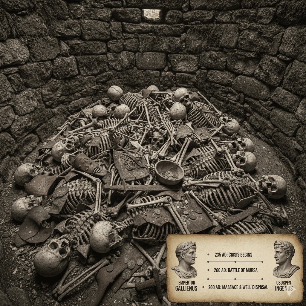 Stack of Skeletons Reveals Savage Roman Empire Battlefield Defeat