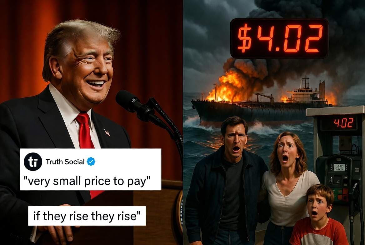 EXPOSED: Trump Says ‘If They Rise, They Rise’ on $4 Gas – But Americans Are Paying the Price While He Calls It a ‘Small Price to Pay’ for Victory